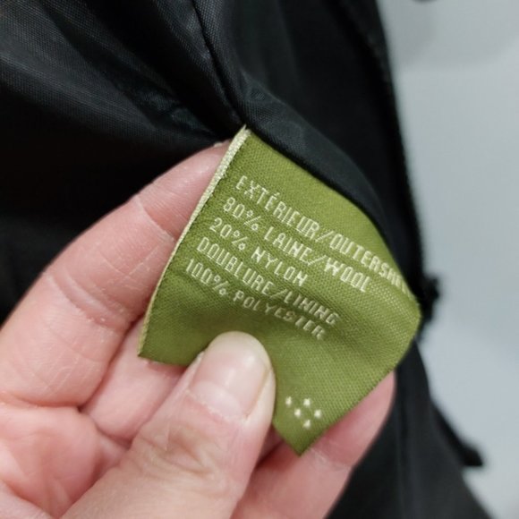 Soia & Kyo Black Belted Full Zip Wool Jacket Medium - Picture 8 of 9